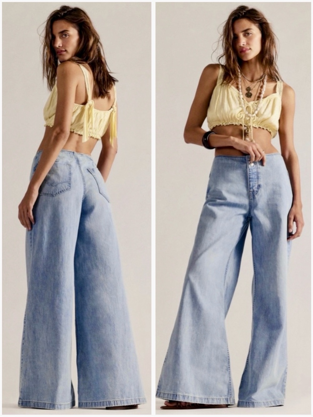 NWT Free People x  We The Free Shore Thing Wide Leg Jeans